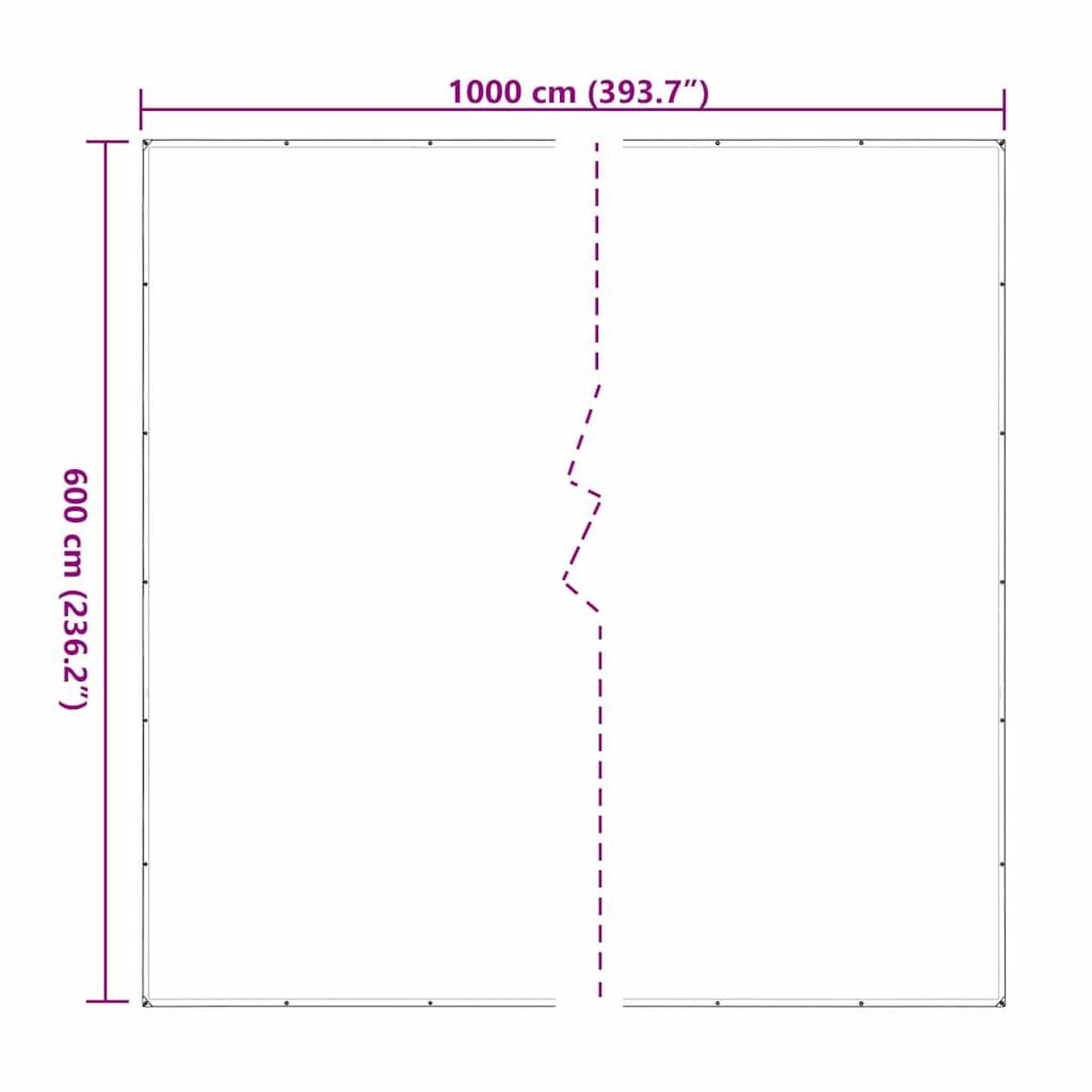 Voir la diapositive 6 : VIDAXL Bache transparente avec œillets 6x10 m polyethylene
