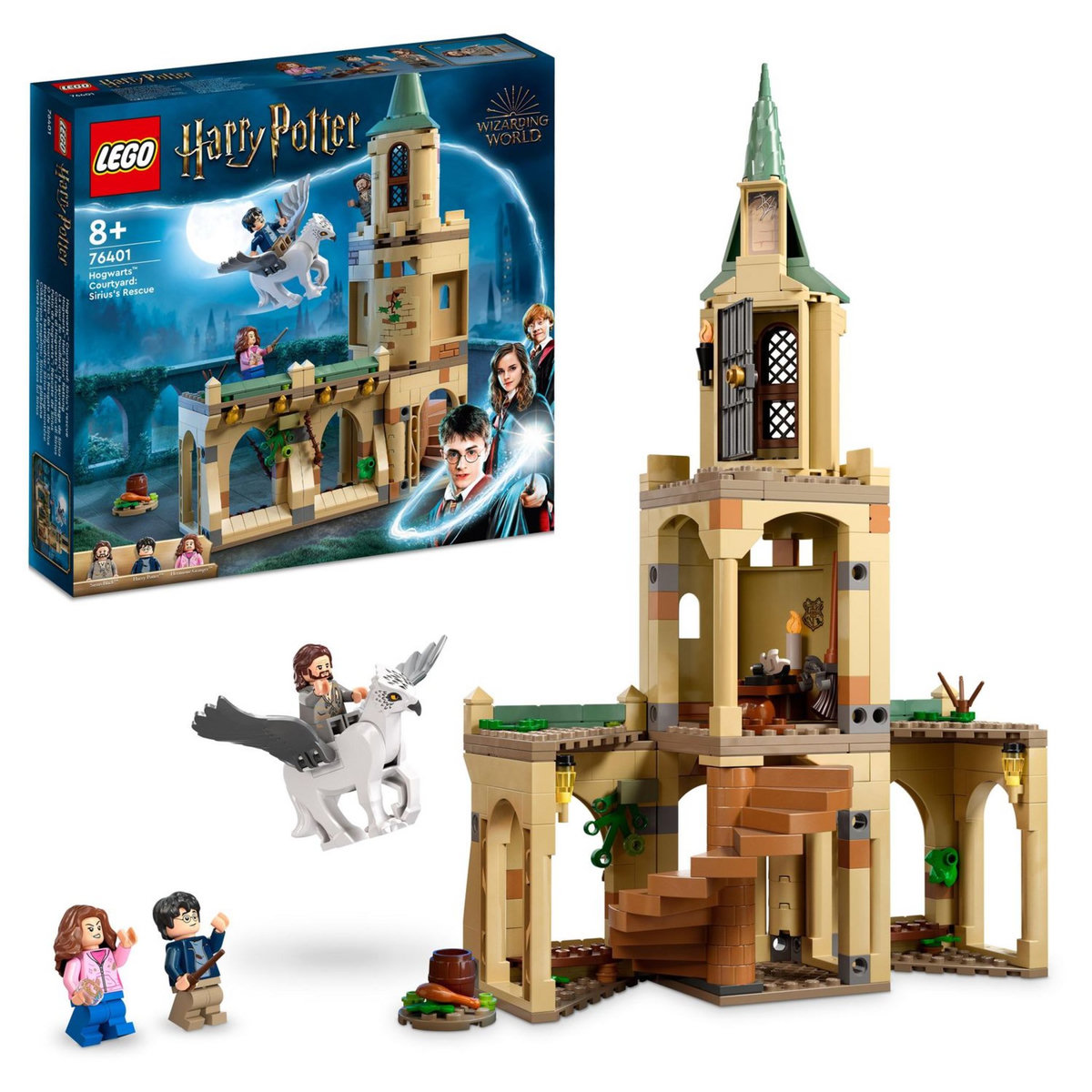 LEGO Harry Potter 76401 La cour de Poudlard : le sauvetage de Sirius, Château Hippogriffe