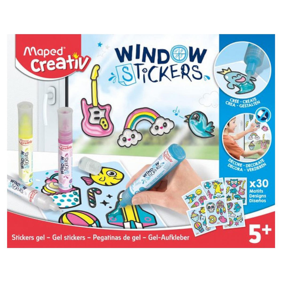 MAPED Stickers gel color n stick boite carton