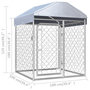 Voir la diapositive 6 : VIDAXL Chenil exterieur avec toit 100 x 100 x 125 cm