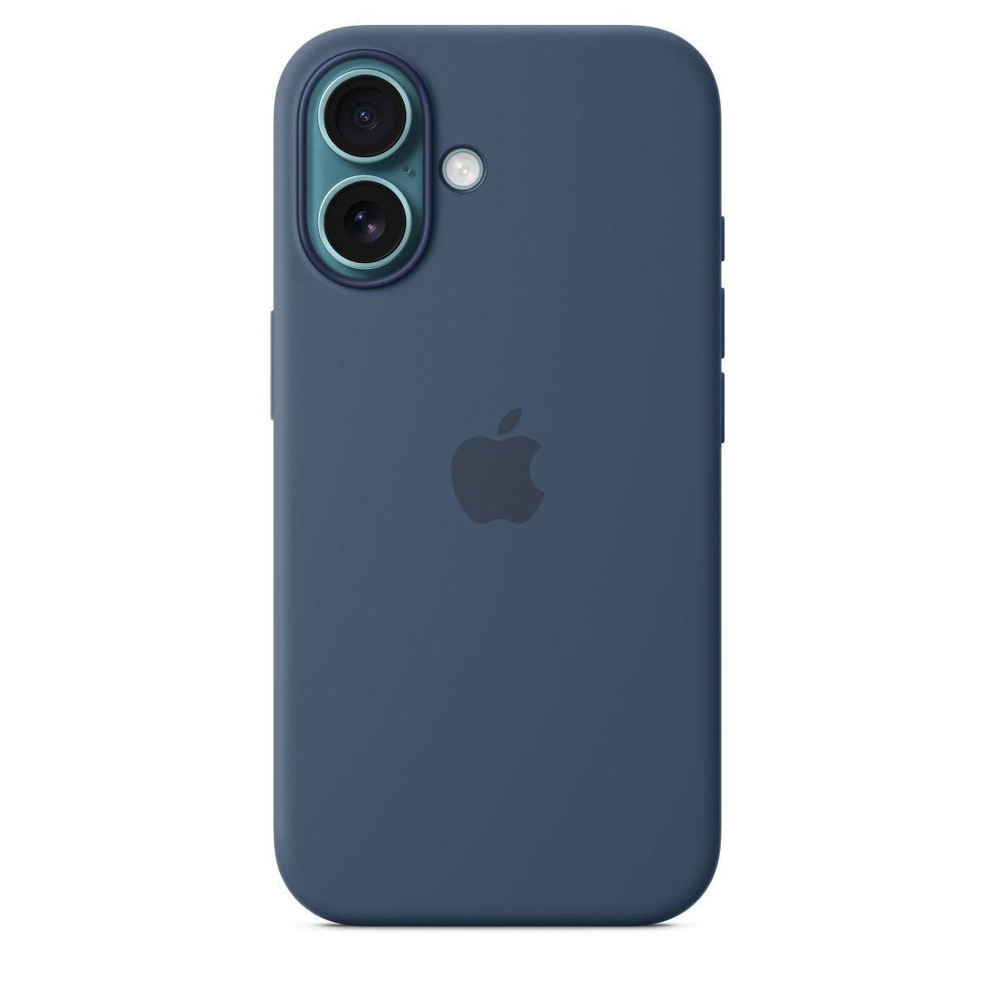 Voir la diapositive 2 : APPLE Coque iPhone 16 MagSafe denim silicone