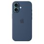 Voir la diapositive 2 : APPLE Coque iPhone 16 MagSafe denim silicone