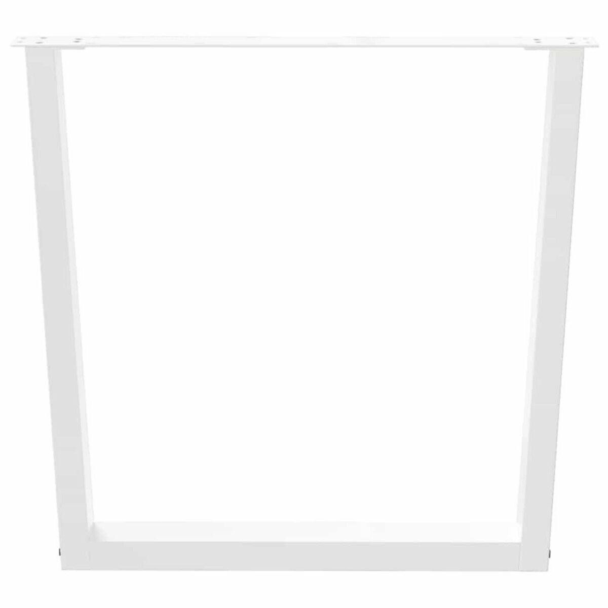 VIDAXL Pieds de table a manger forme de V 3 pcs blanc 90x(72-73,3) cm