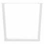 Voir la diapositive 5 : VIDAXL Pieds de table a manger forme de V 3 pcs blanc 90x(72-73,3) cm