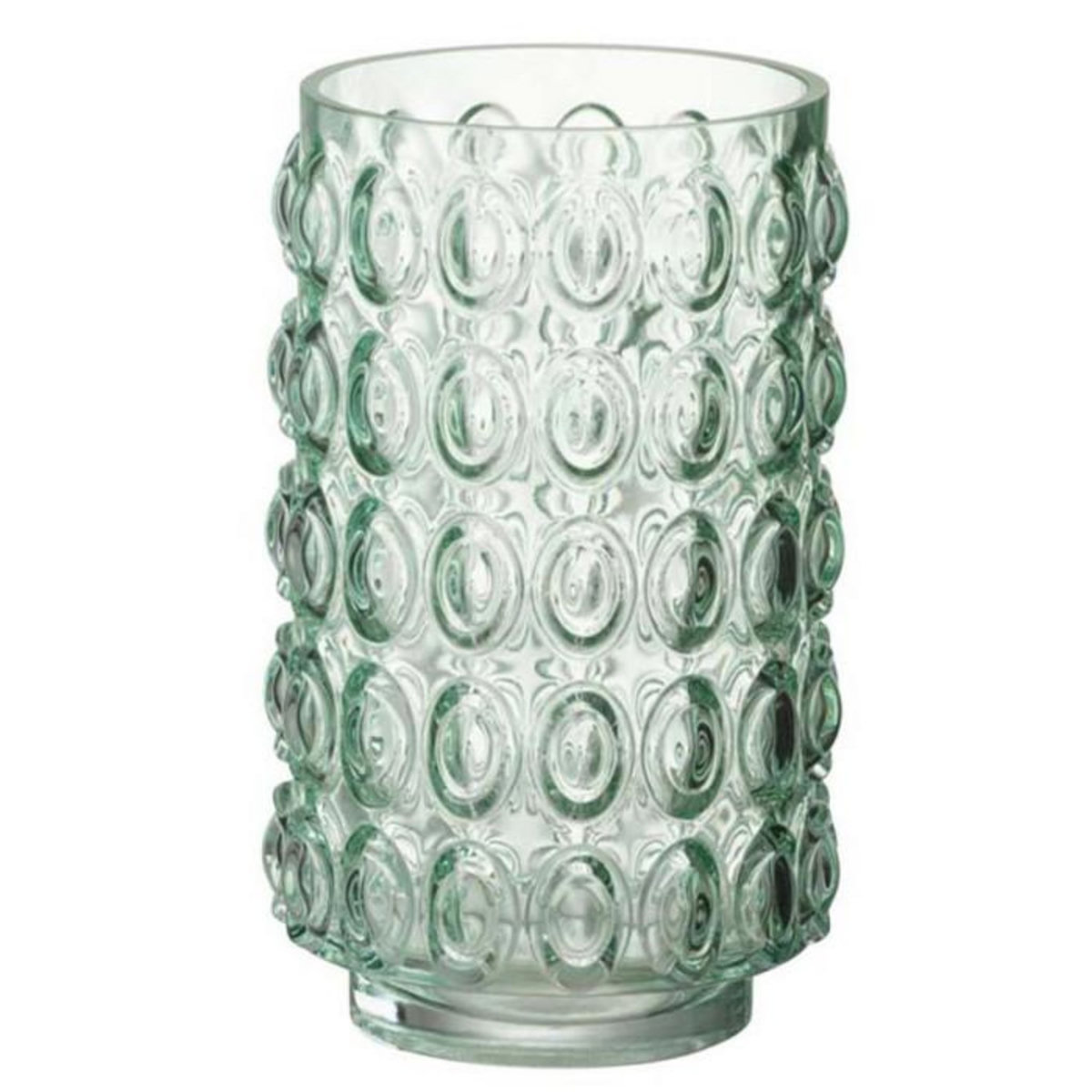 Paris Prix Vase Design en Verre  Bulles  23cm Vert Clair