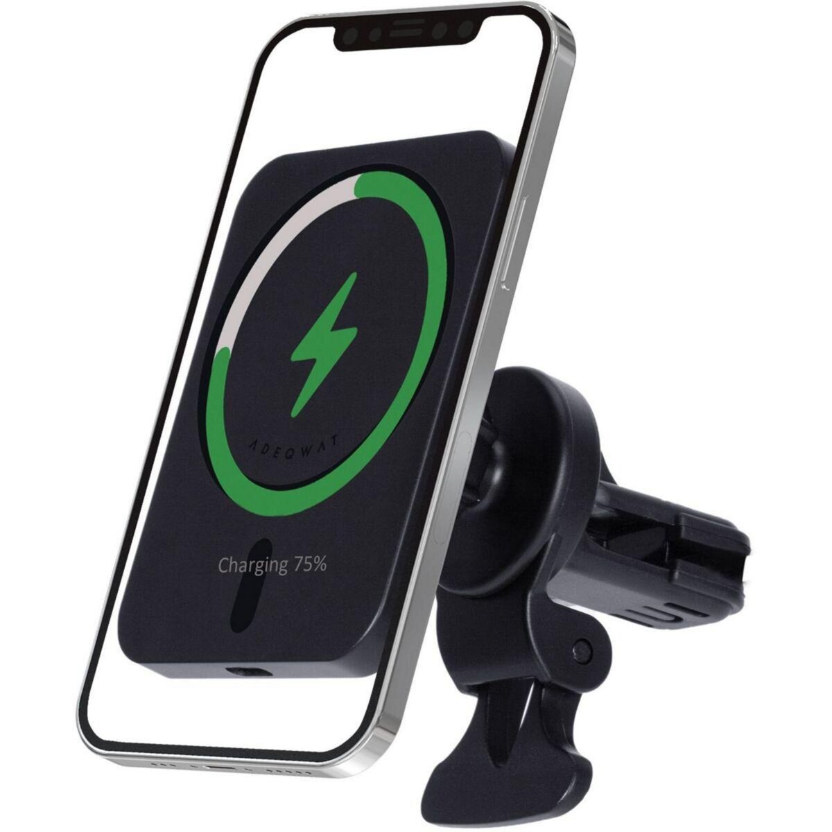 ADEQWAT Support smartphone Voiture avec charge sans fil MagSafe