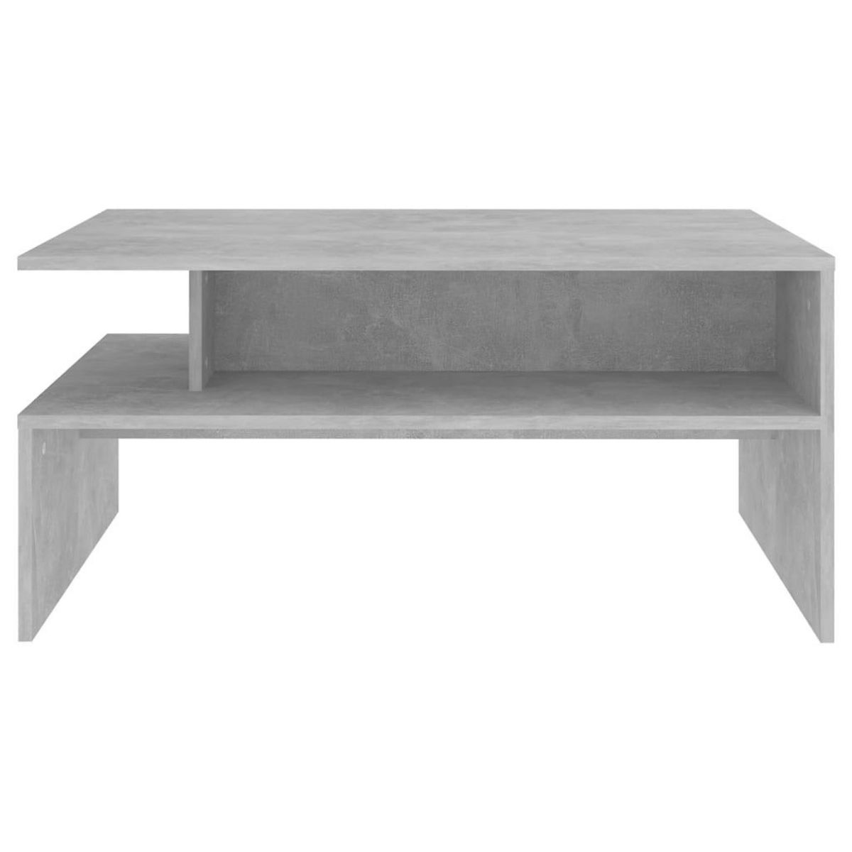 VIDAXL Table basse Gris beton 90x60x42,5 cm Bois d'ingenierie