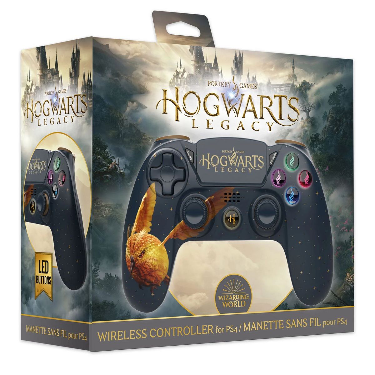 Manette Sans Fil Vif D'or Hogwarts Legacy PS4