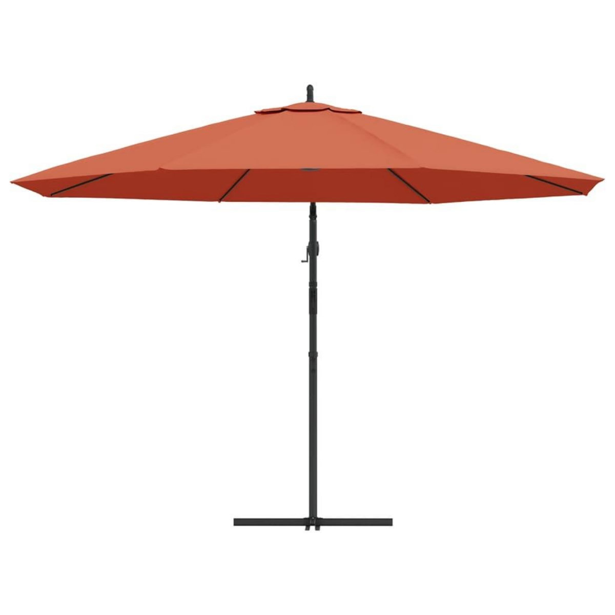 VIDAXL Parasol de jardin en porte-a-faux et poteau en aluminium