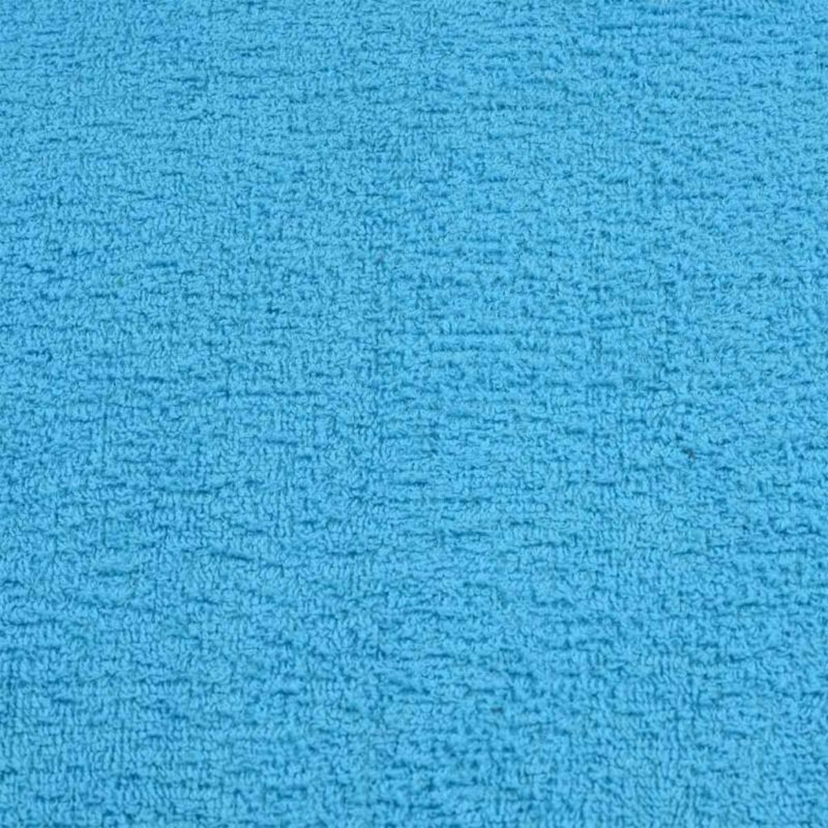 VIDAXL Essuie mains 2 pcs turquoise 50x100 cm 360 g m² 100% coton