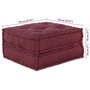 Voir la diapositive 6 : VIDAXL Pouf modulaire marron 70x70x36 tissu