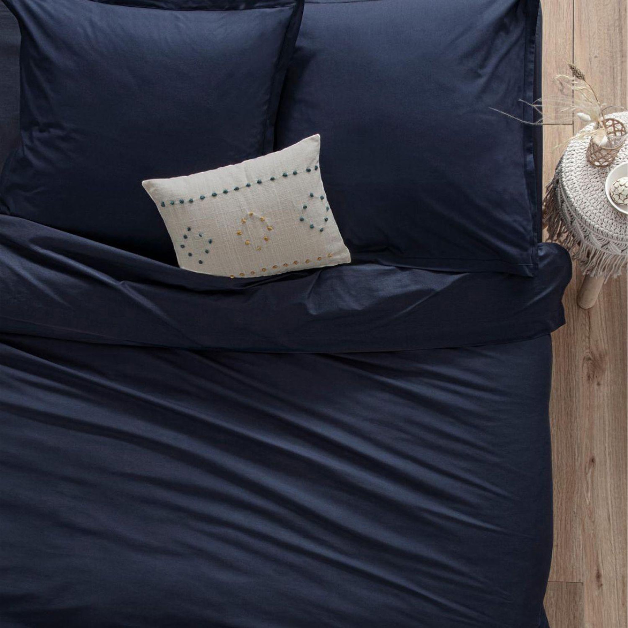 Voir la diapositive 2 : ATMOSPHERA Housse de couette 2 places en coton fermeture boutons