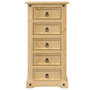 Voir la diapositive 3 : VIDAXL Table de chevet  53x39x103 cm bois de pin massif