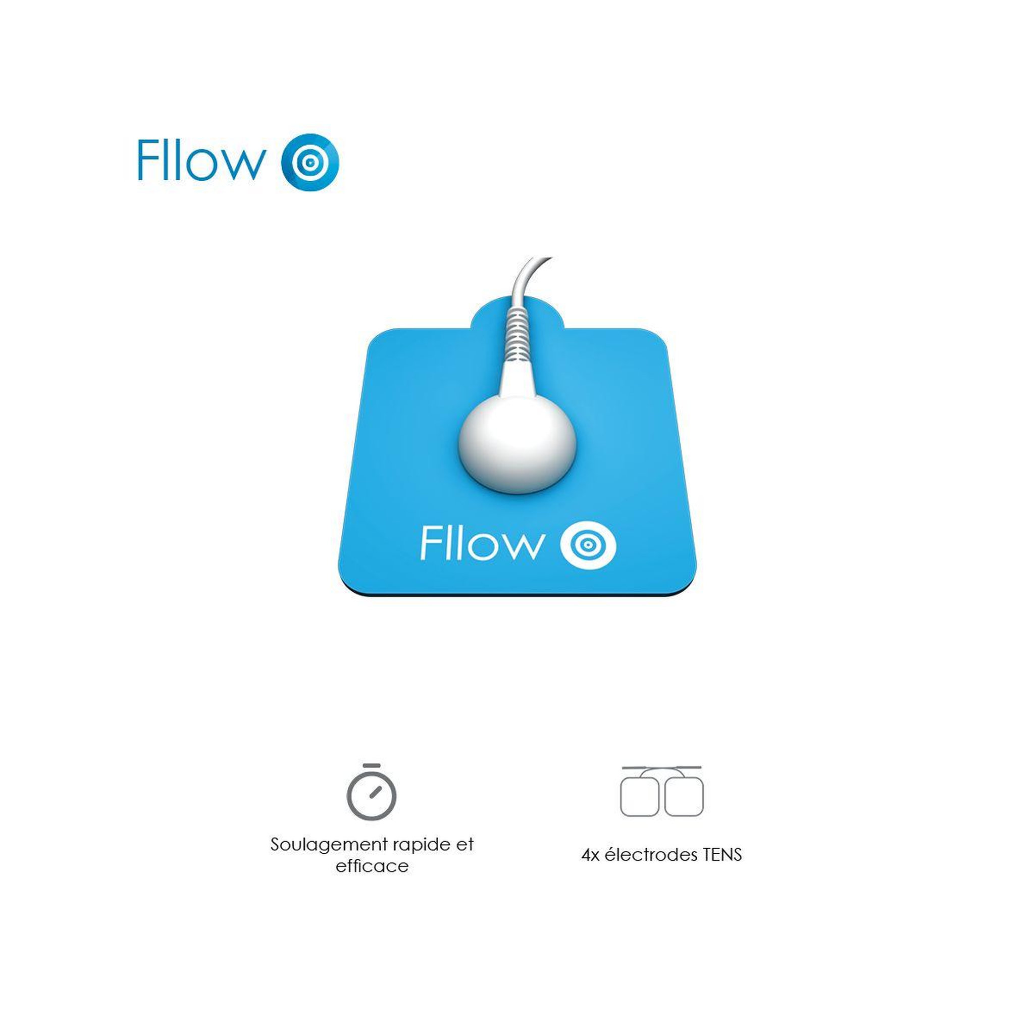 Voir la diapositive 3 : PAINGONE Electrode Fllow TENS