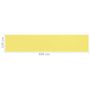 Voir la diapositive 5 : VIDAXL Ecran de balcon Jaune et blanc 120x600 cm PEHD