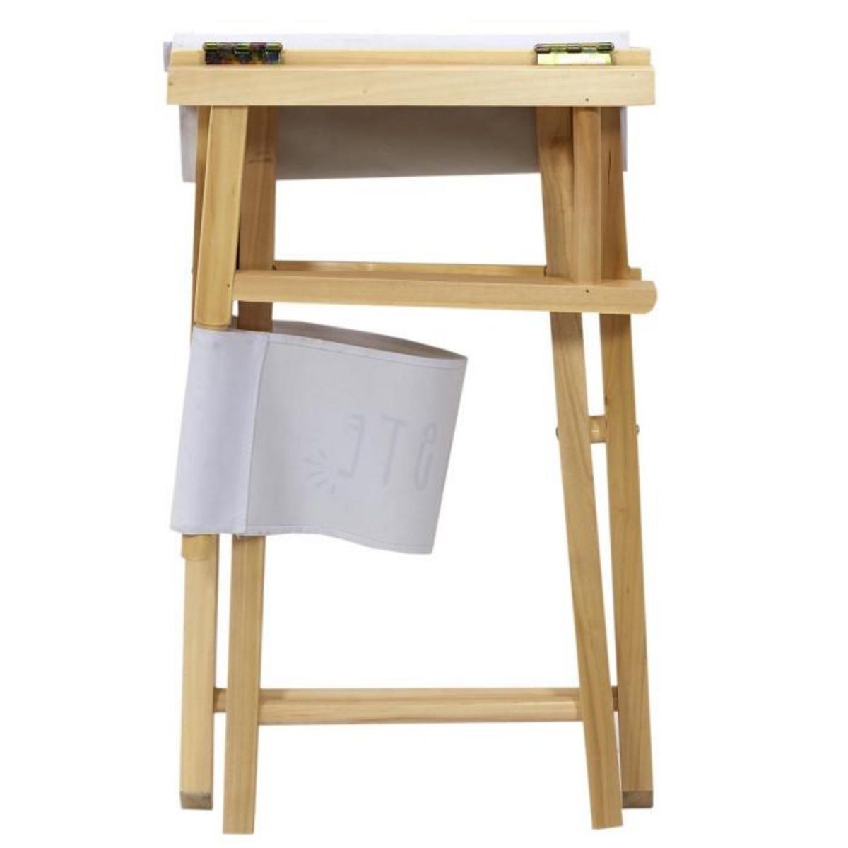 Paris Prix Chaise de Bureau  Artiste  83cm Blanc & Naturel