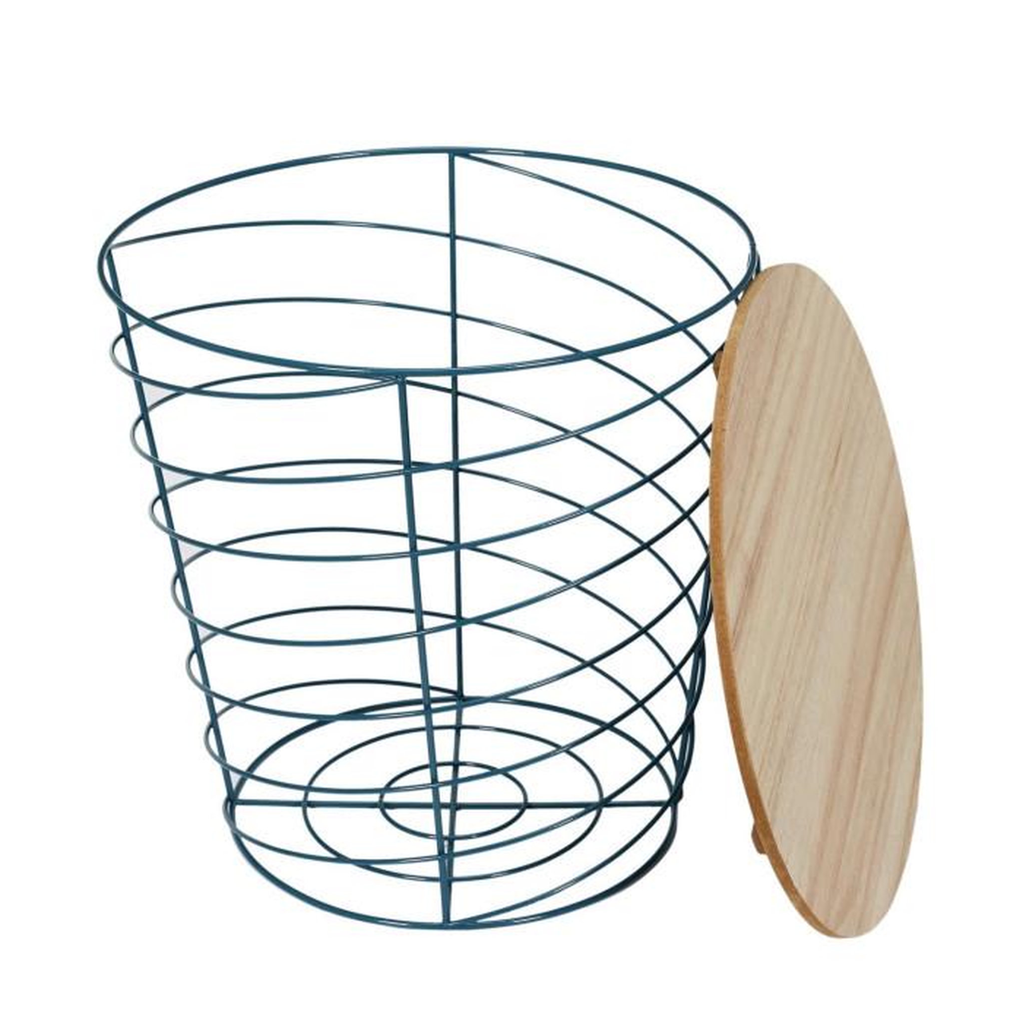 Voir la diapositive 2 : Paris Prix Table d'Appoint Design  Cyclone  40cm Bleu