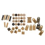 Paris Prix Coffret Déco Cadeaux  Kraft  30cm Marron