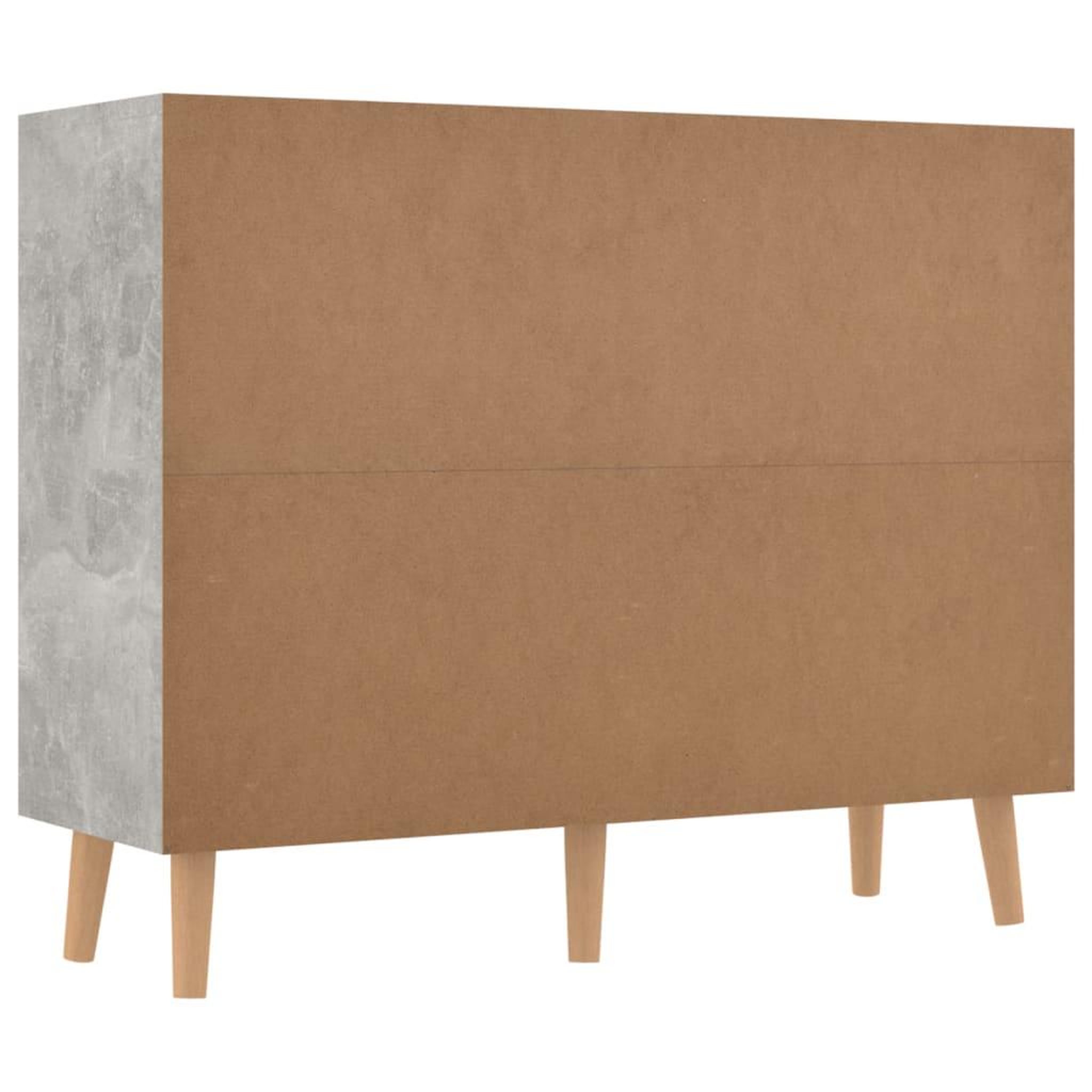 Voir la diapositive 5 : VIDAXL Buffet gris beton 90x30x72 cm bois d'ingenierie
