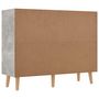 Voir la diapositive 5 : VIDAXL Buffet gris beton 90x30x72 cm bois d'ingenierie