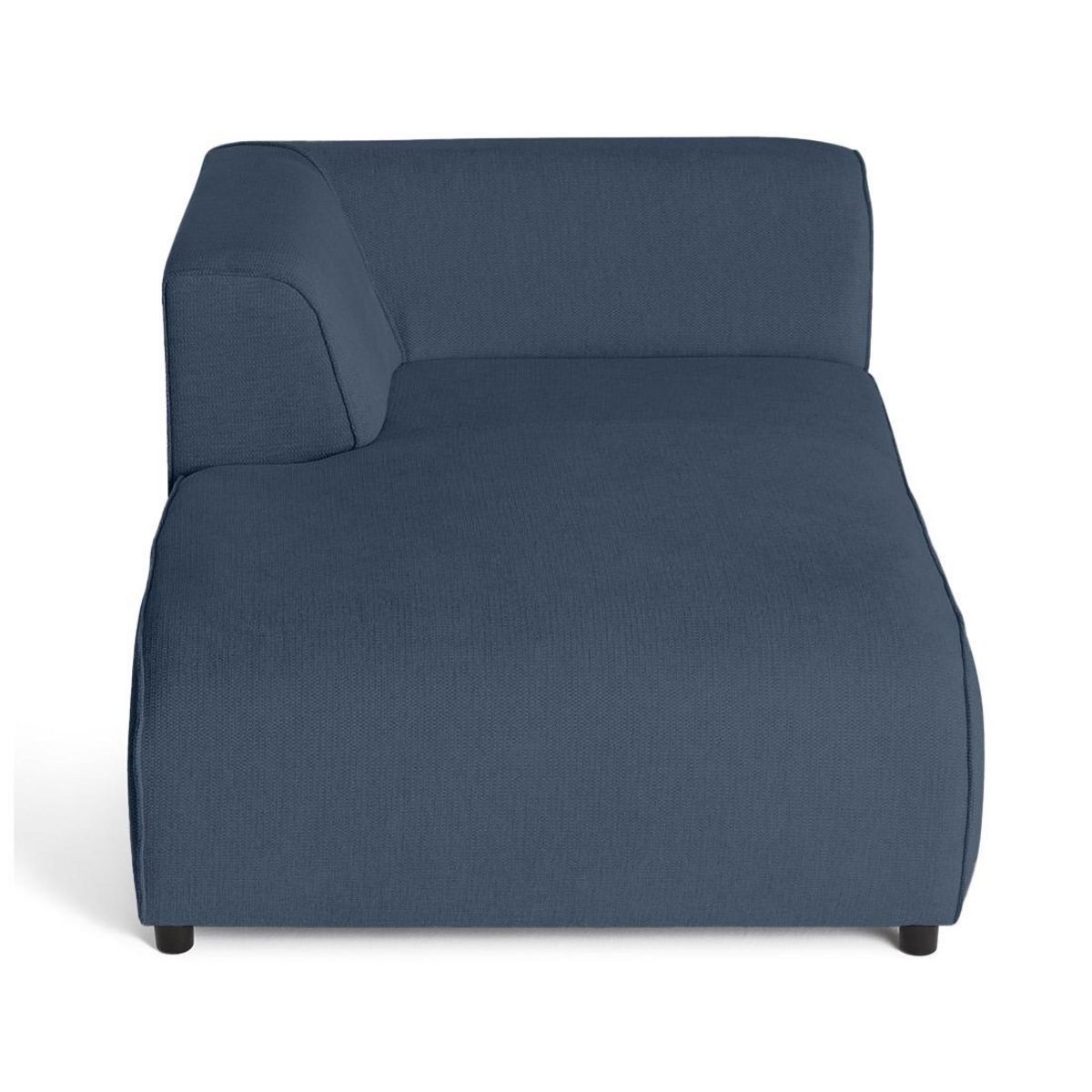 LISA DESIGN Suaro - module d'assise méridienne gauche en tissu texturé