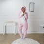 Voir la diapositive 2 : Paris Prix Combinaison Pyjama Adulte  Licorne  Rose & Blanc