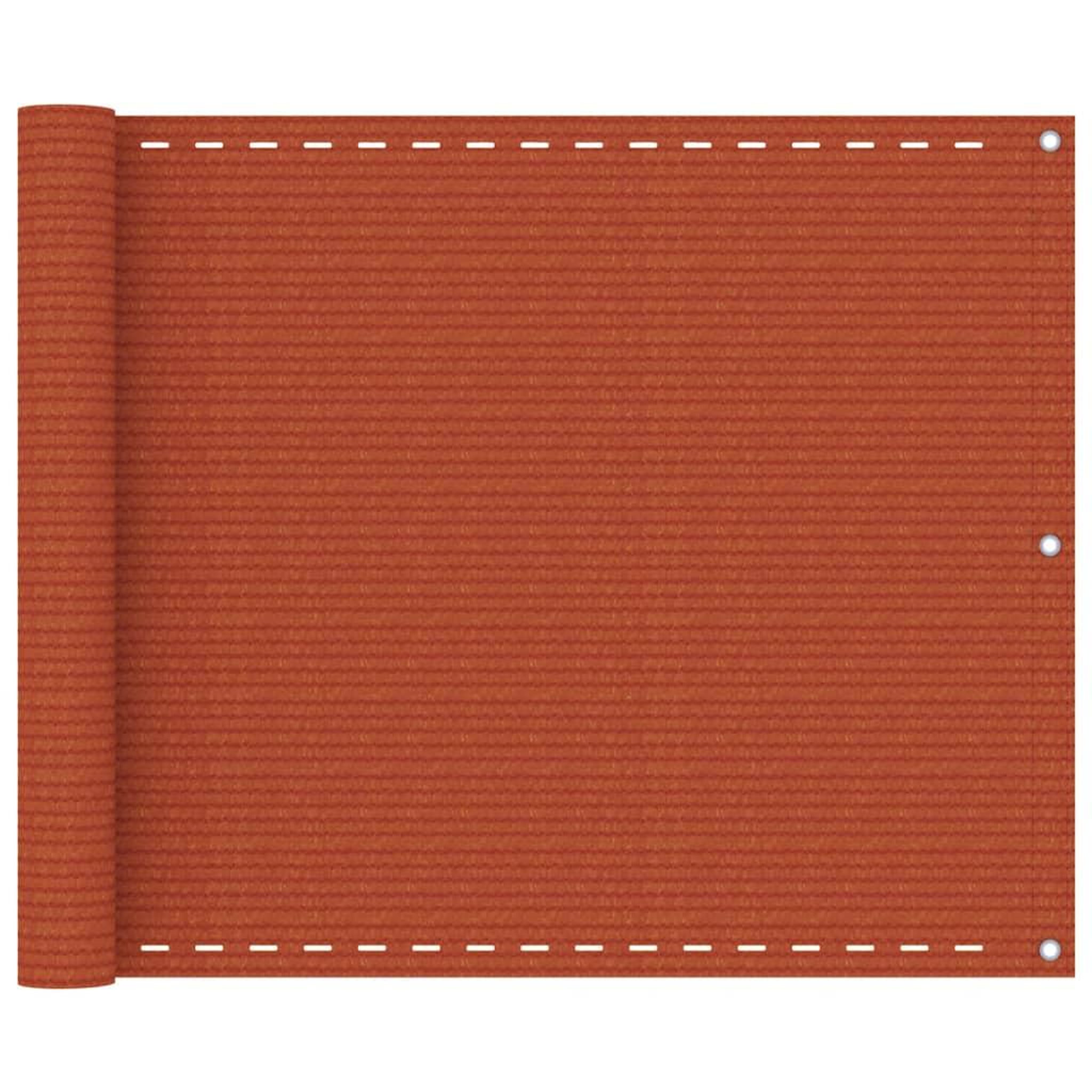 Voir la diapositive 1 : VIDAXL Ecran de balcon Orange 75x600 cm PEHD