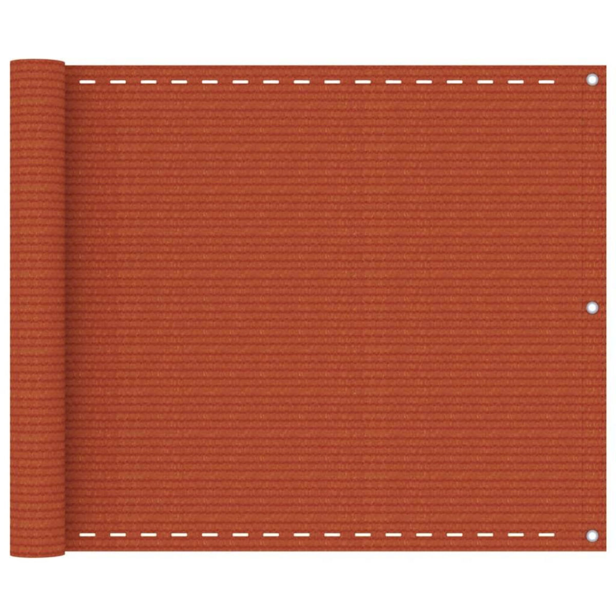 VIDAXL Ecran de balcon Orange 75x600 cm PEHD