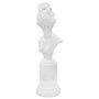 Voir la diapositive 2 : Paris Prix Statuette Buste Femme Déco  Terrence  35cm Blanc