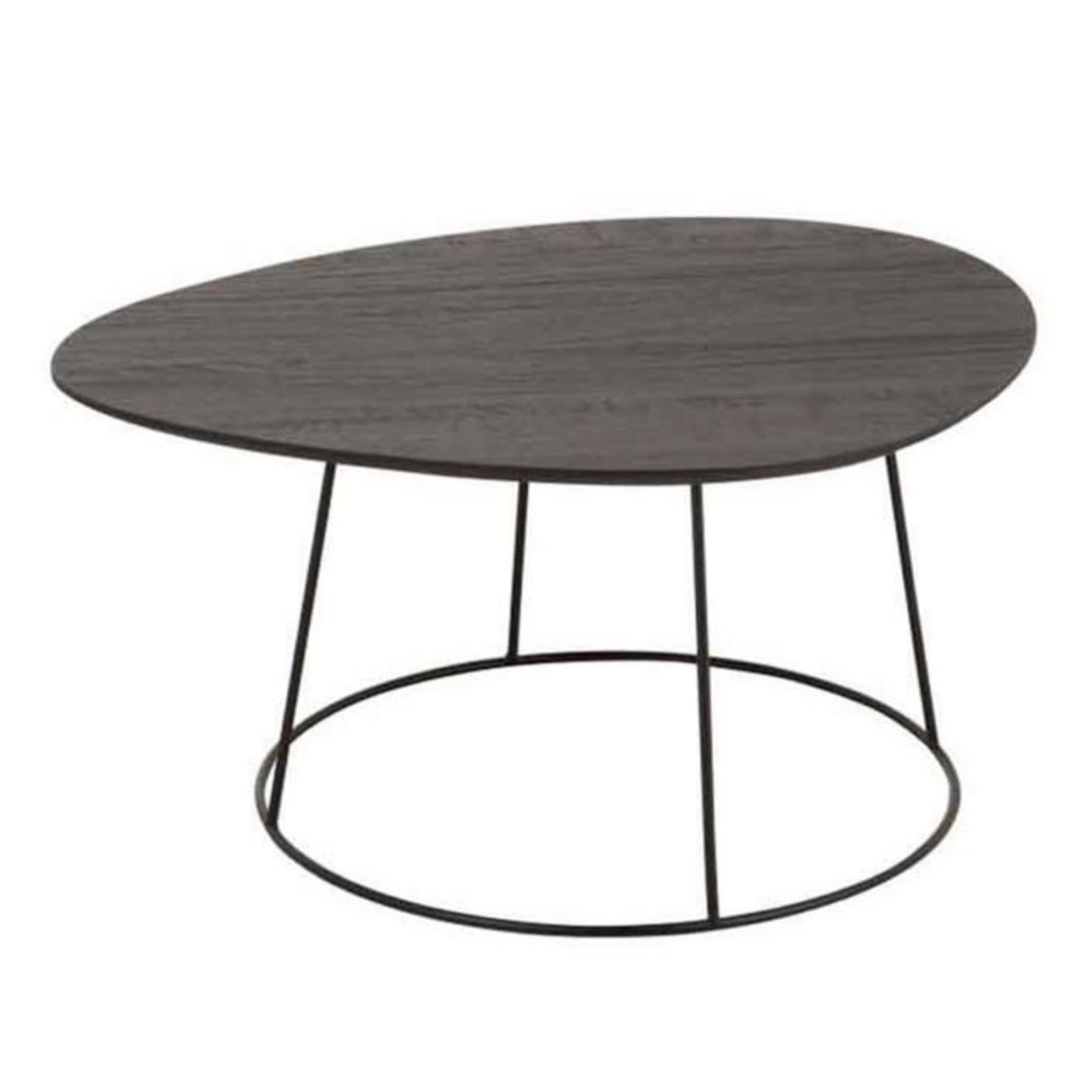 Paris Prix Table d'Appoint Design  Mesla  69cm Marron Foncé