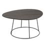 Voir la diapositive 1 : Paris Prix Table d'Appoint Design  Mesla  69cm Marron Foncé