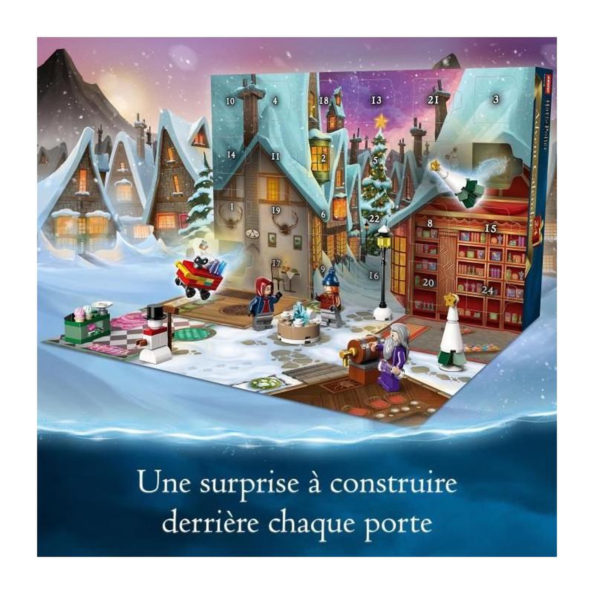 Voir la diapositive 4 : LEGO LEGO Harry Potter 76418 Le Calendrier de l'Avent 2023, avec 24 Cadeaux dont 6 Minifigurines du Village de Pré-au-Lard, Cadeau N