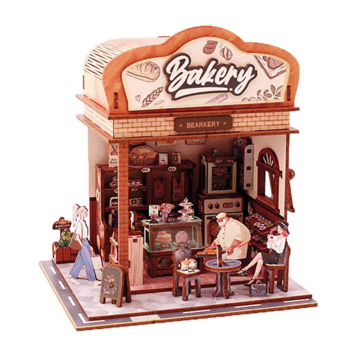 Graine créative Vitrine bois 3D - Bakehouse