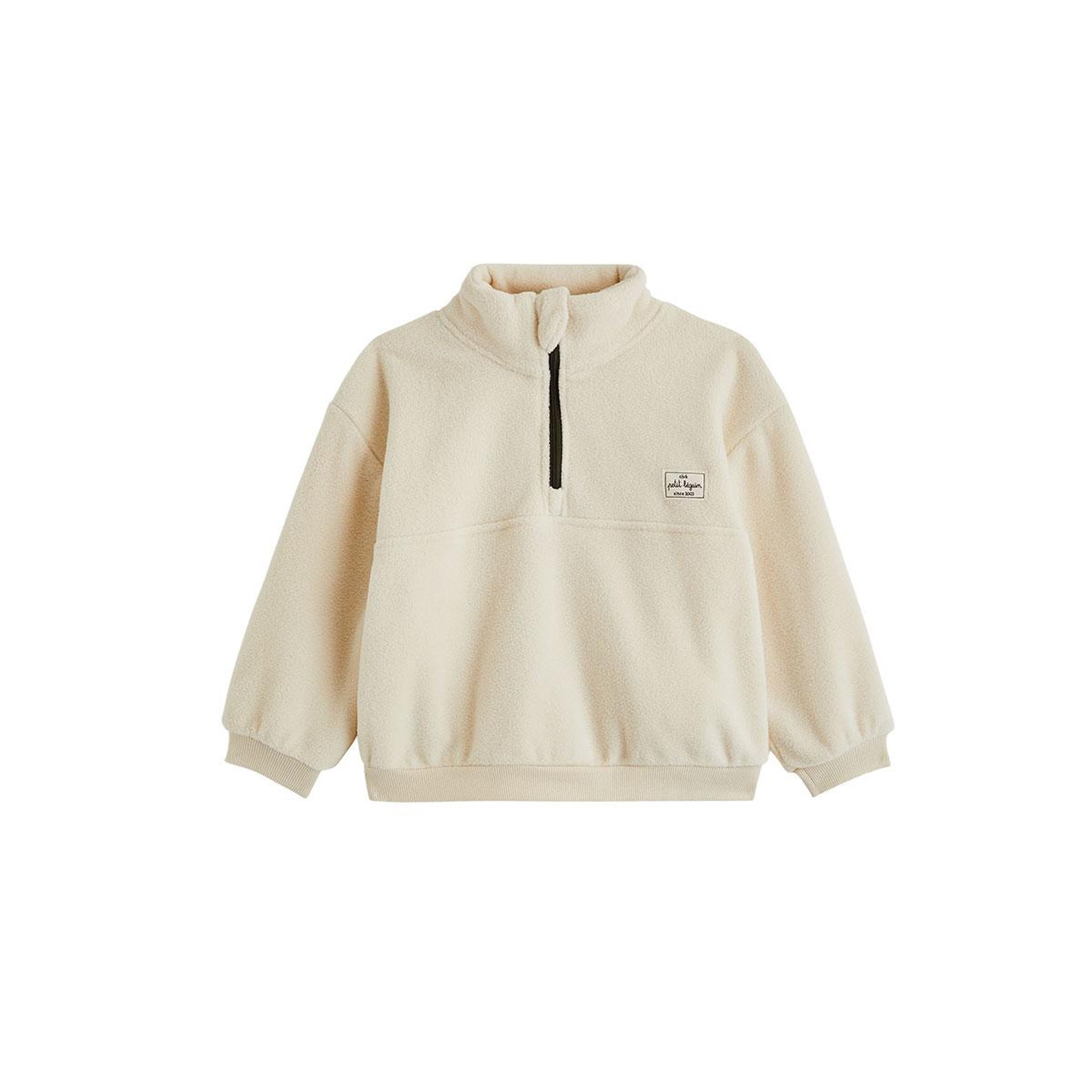 PETIT BEGUIN Sweat en polaire Timmy. Coloris disponibles : Beige