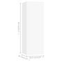 Voir la diapositive 5 : VIDAXL Meubles TV 4 pcs Blanc 30,5x30x90 cm Bois d'ingenierie