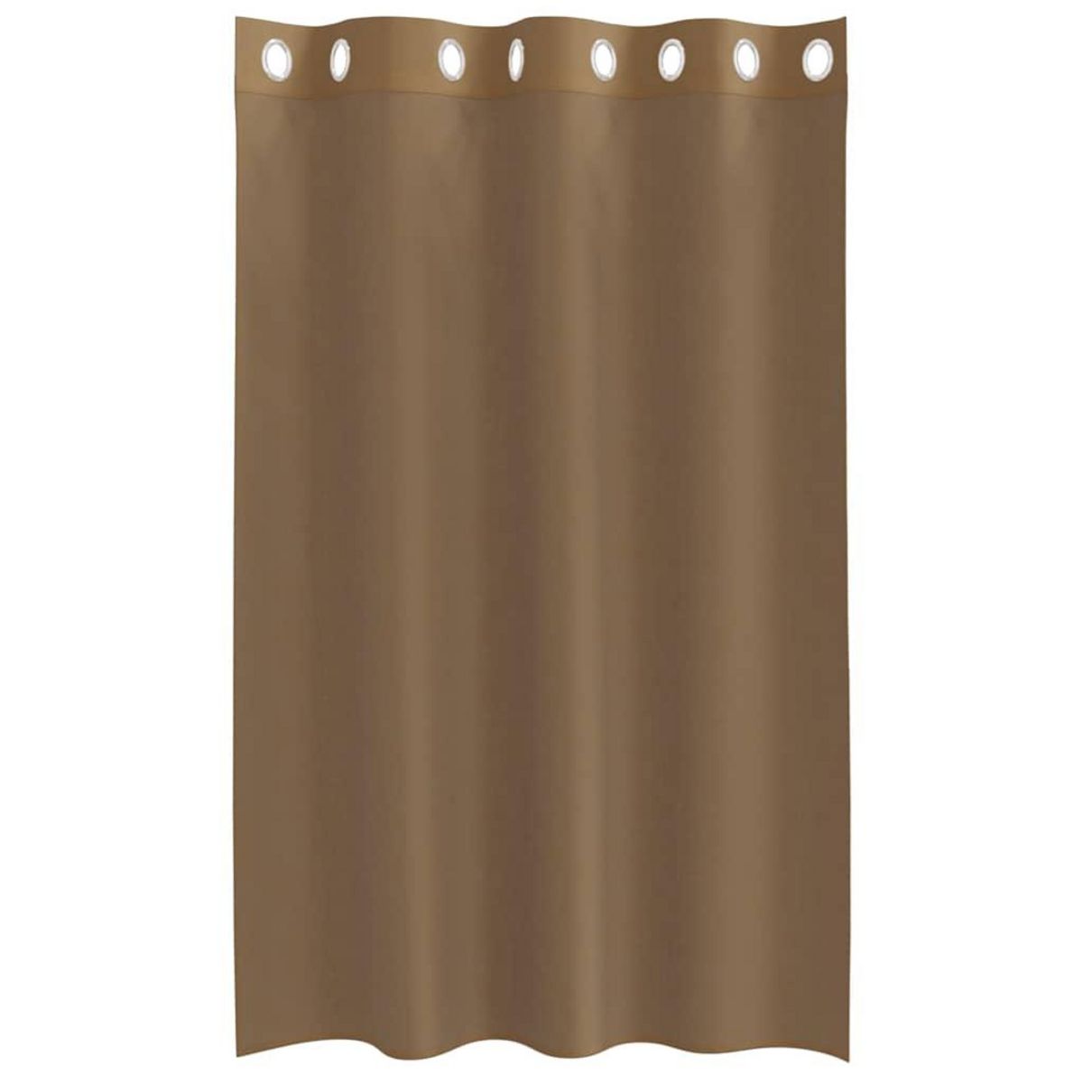 VIDAXL Rideaux en voile avec œillets 2 pcs marron clair