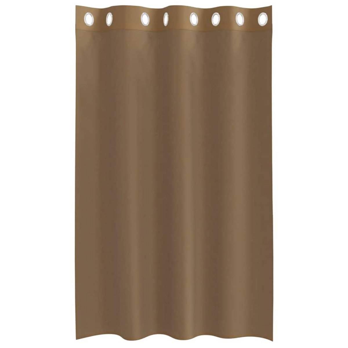 VIDAXL Rideaux en voile avec œillets 2 pcs marron clair