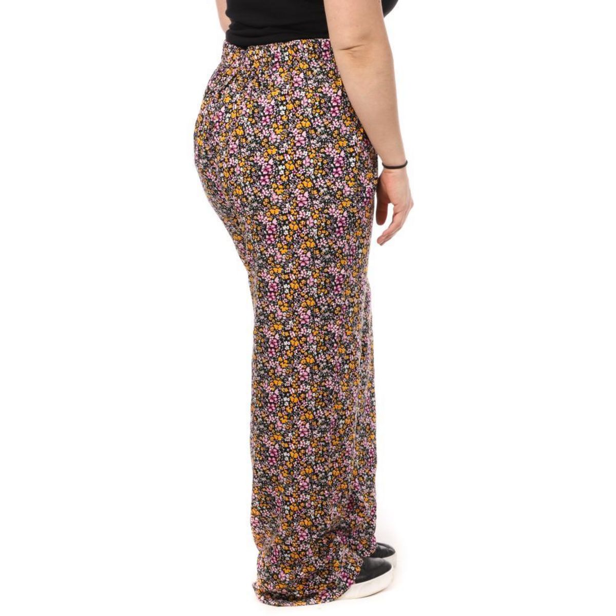 Vero Moda Pantalon /Rose/Orange à Motifs Femme Vero Moda Curve Easy Hw Wide