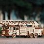 Voir la diapositive 3 : ECO WOOD ART Maquette 3D en bois - Camion de pompier 37,8 cm