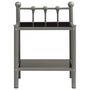 Voir la diapositive 3 : VIDAXL Tables de chevet 2 pcs Gris et noir Metal et verre