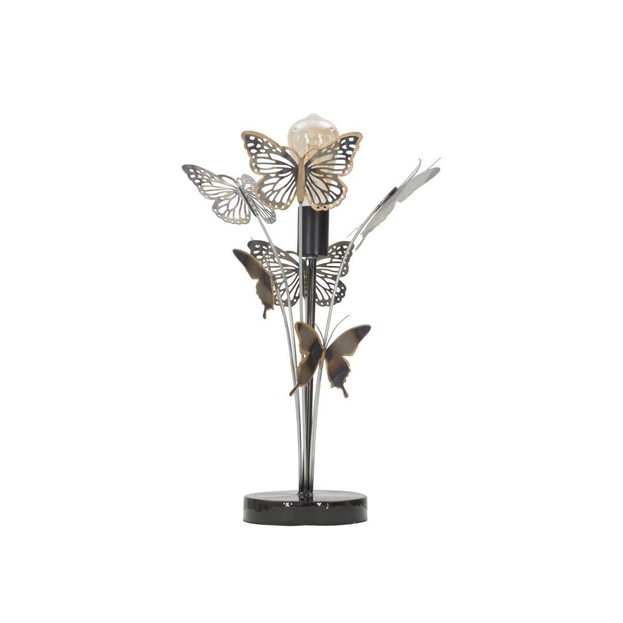 Paris Prix Lampe à poser en métal  papillons  47cm multicolore