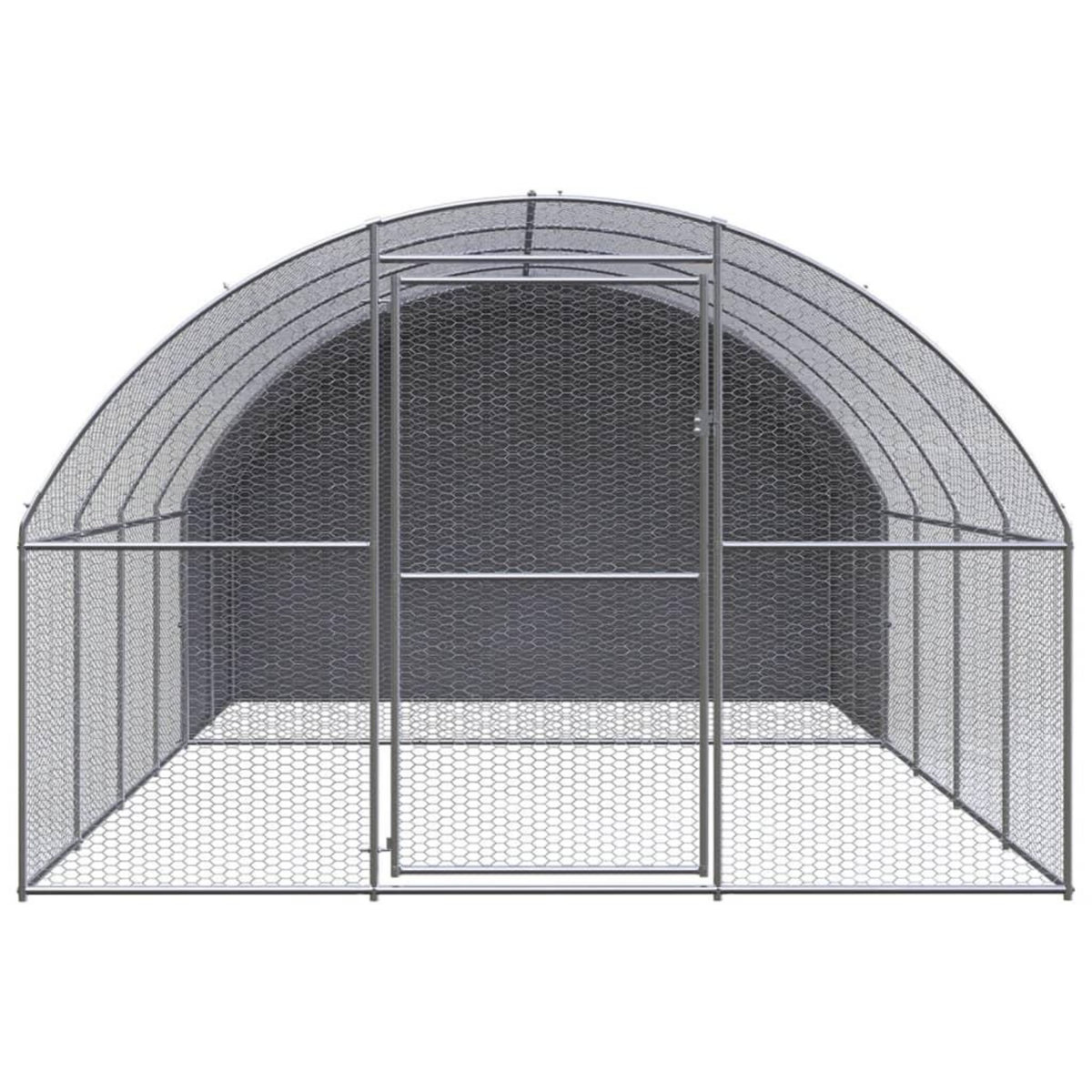 VIDAXL Poulailler d'exterieur 3x4x2 m Acier galvanise