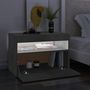 Voir la diapositive 3 : VIDAXL Meubles TV avec lumieres LED 2 pcs gris beton 60x35x40 cm