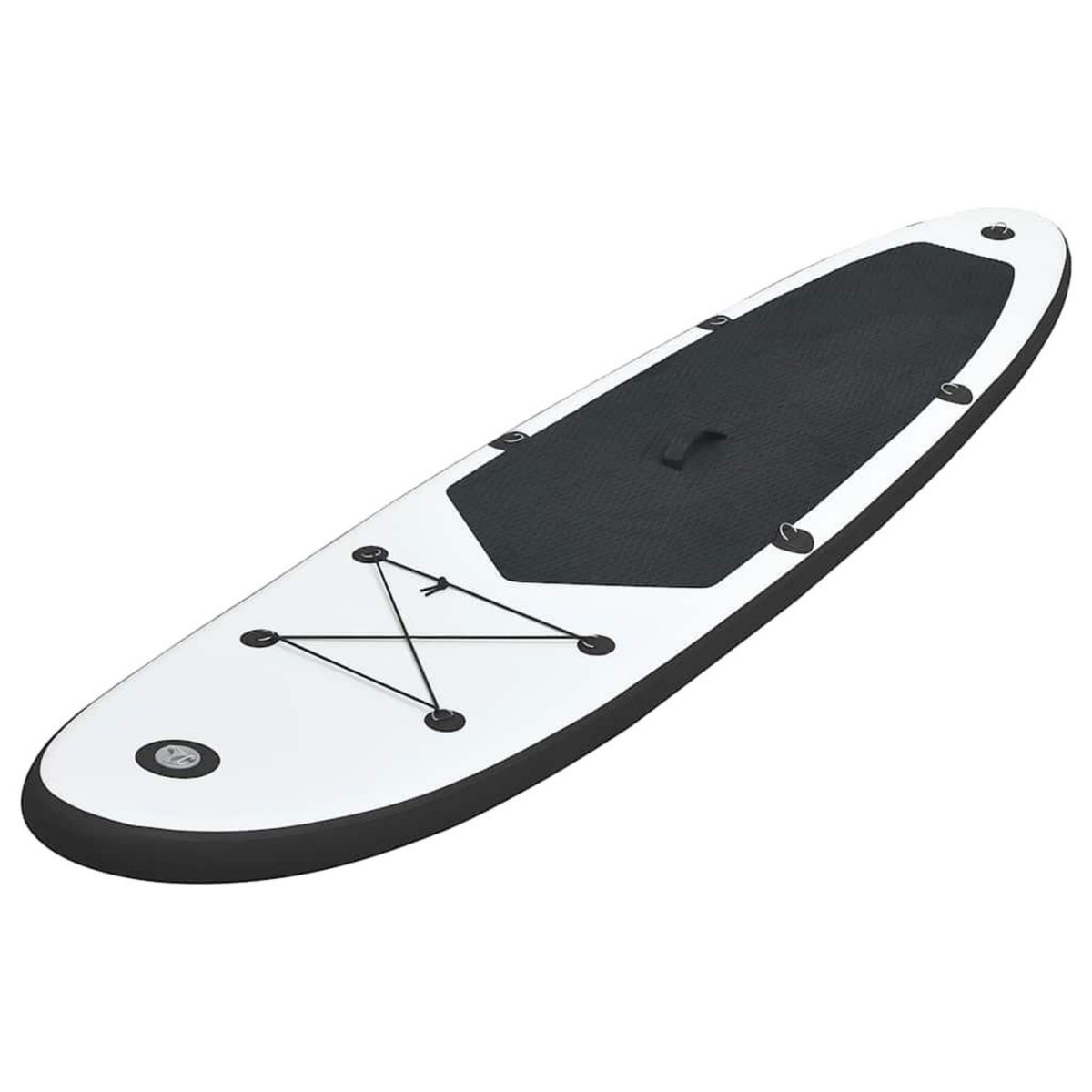 VIDAXL Ensemble de planches SUP gonflables Noir et blanc