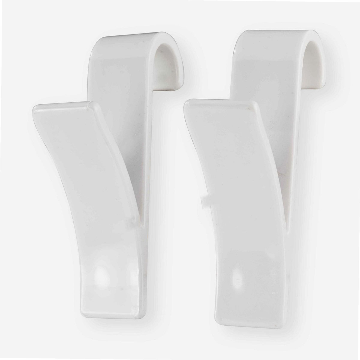 Msv Crochet pour sèche serviette blanc 2 pcs