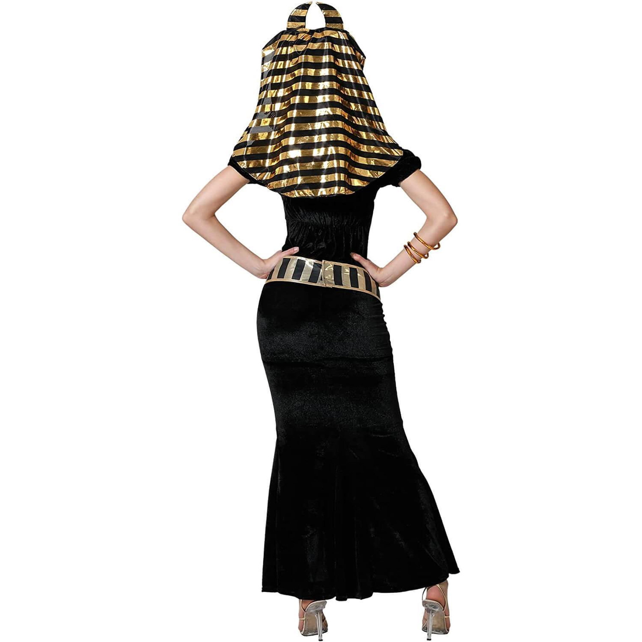 Voir la diapositive 4 : ATOSA Déguisement Egyptienne - Noir - Femme - M/L