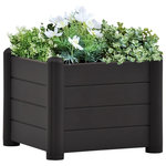 VIDAXL Lit sureleve de jardin PP Anthracite 43x43x35 cm