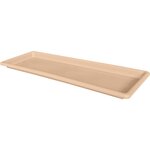 GARDENSTAR Plateau en plastique - L47cm pour jardinière 50cm - Beige nomade