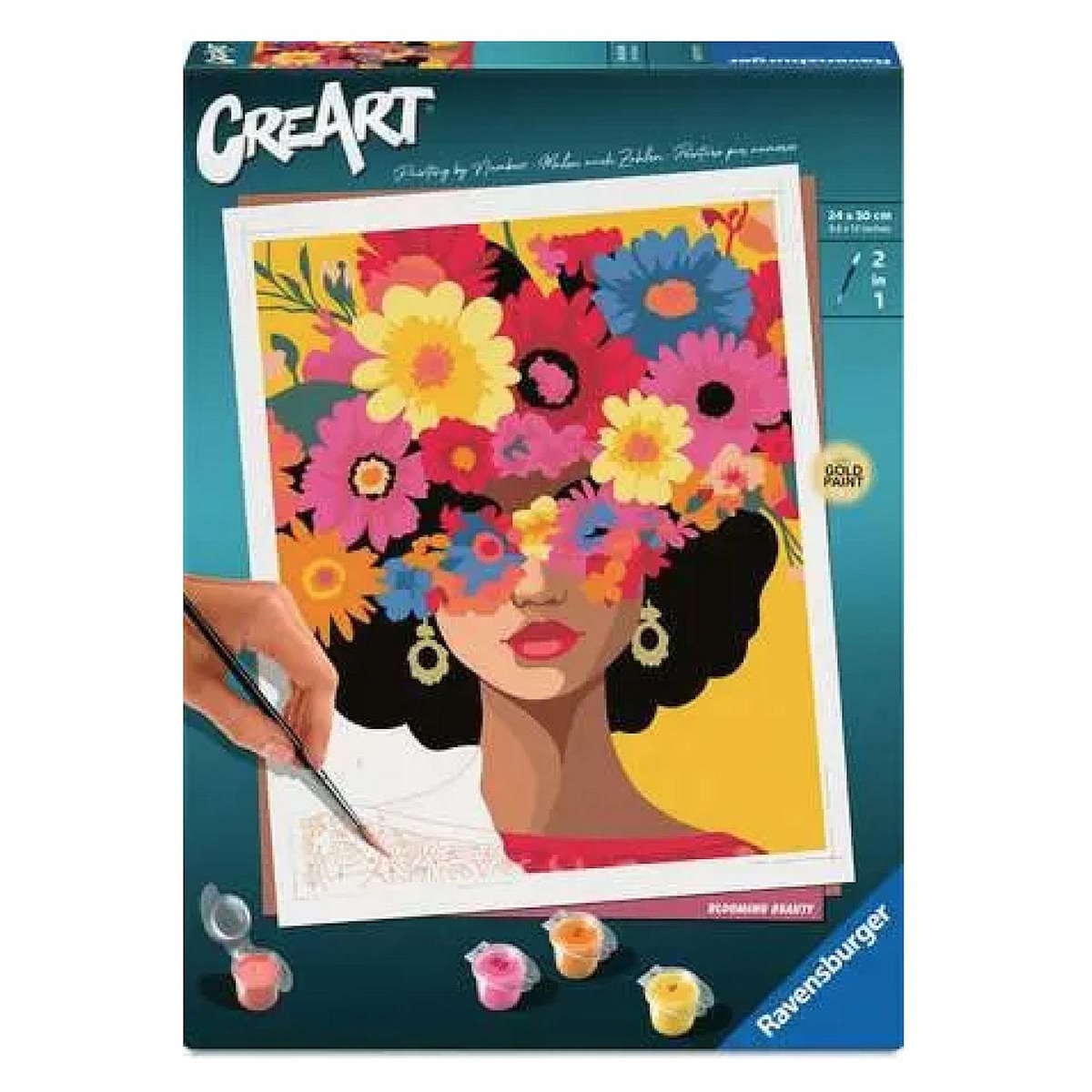 RAVENSBURGER CreArt - 24x30 cm - Blooming Beauty
