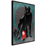 Paris Prix Affiche Murale Encadrée  Bad Wolf. Coloris disponibles : Jaune, Noir